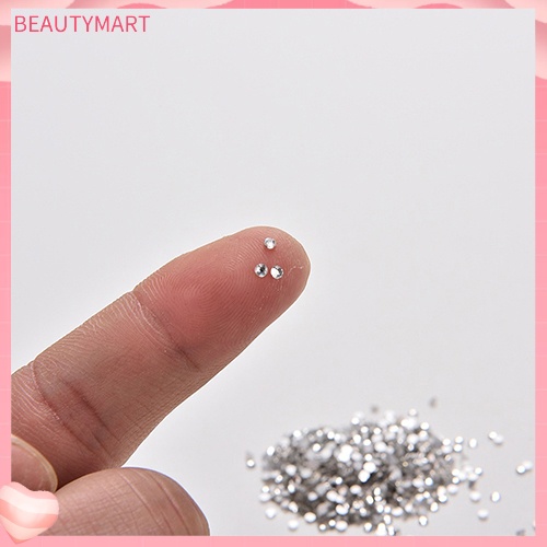 Set 1440 Hạt Cườm Đá Lấp Lánh 1.6mm / 2mm Dùng Trang Trí Móng Tay DIY