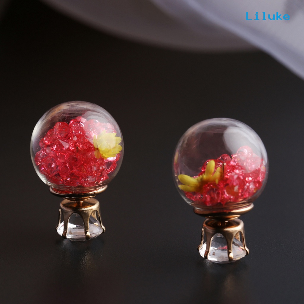 1 Đôi Khuyên Kẹp Vành Tai Hình Cầu Xinh Xắn Cho Nữ