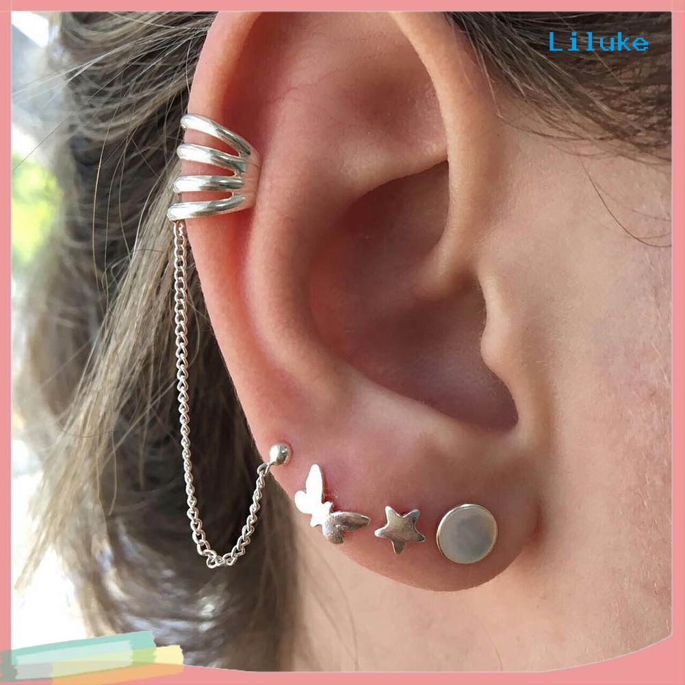 Bộ 4 Khuyên Tai Nữ Trang Phong Cách Bohemian