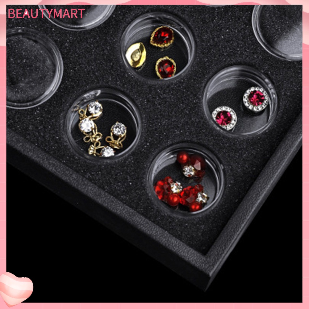 Hộp 25 / 50 Ngăn Đựng Phụ Kiện Trang Trí Móng Tay Giá Đỡ