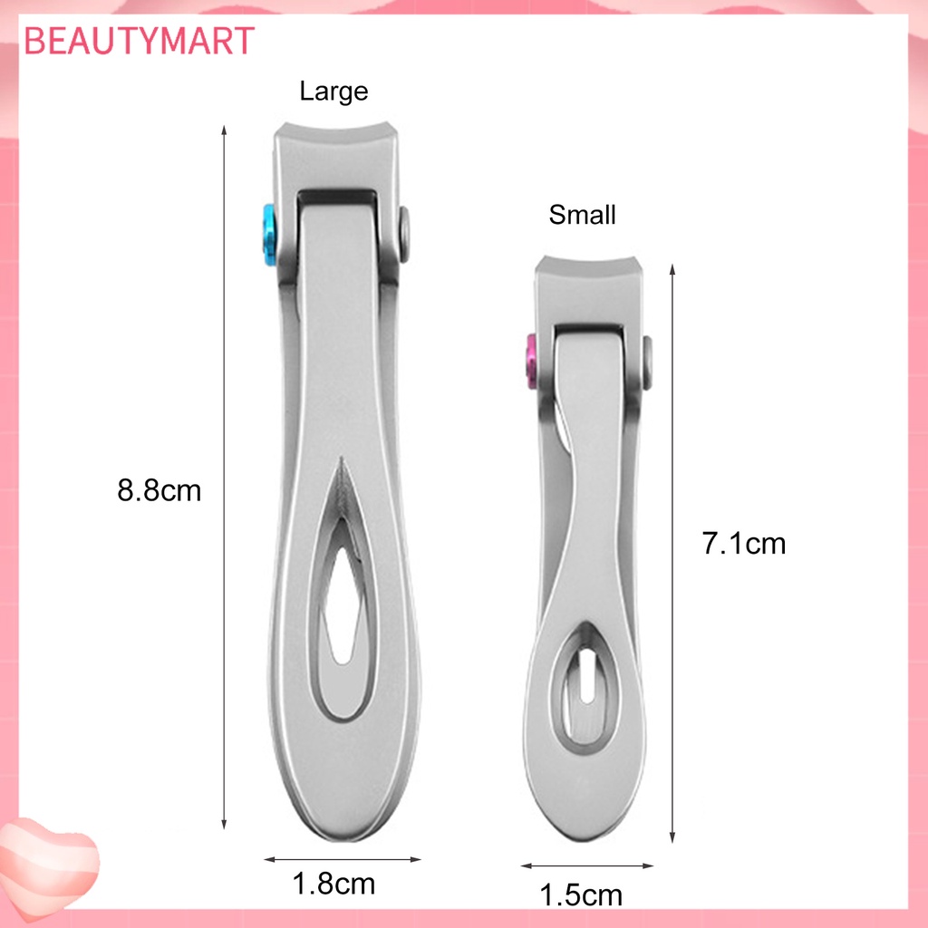[beautymart] Dụng Cụ Cắt Móng Tay Màu Trơn Thiết Kế Đơn Giản Nặng Cho Người Lớn