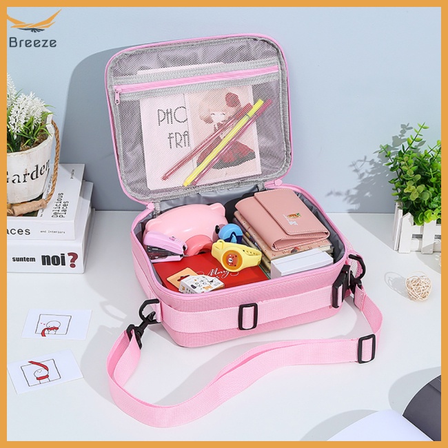 Túi Đựng Cơm Trưa Màu Sắc Cầu Vồng Đơn Giản