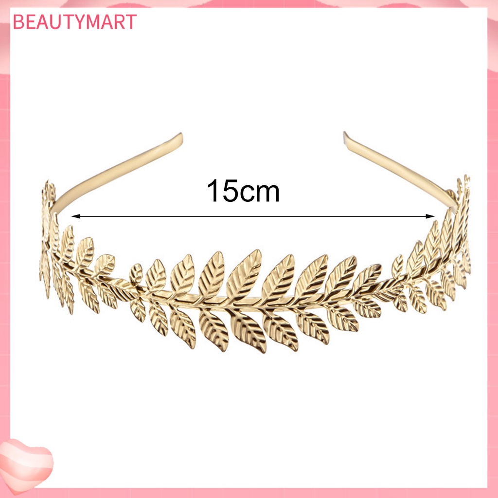 Băng Đô Cài Tóc Hình Cành Lá Lâu Trôi Không Phai Màu Cho Cô Dâu