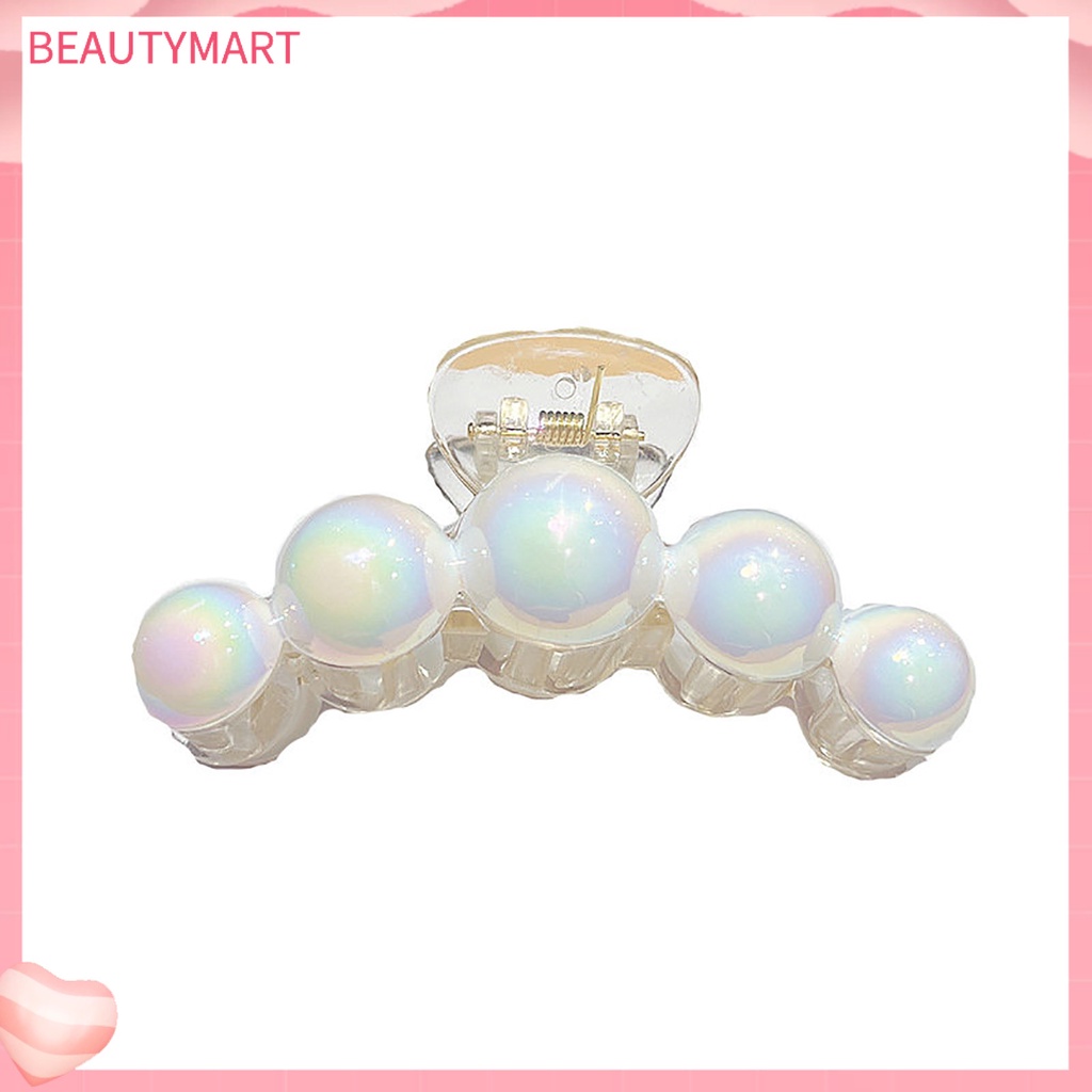 Kẹp Tóc Càng Cua Chống Trượt Đính Ngọc Trai Nhân Tạo Phong Cách Hoàng Gia Cho Nữ