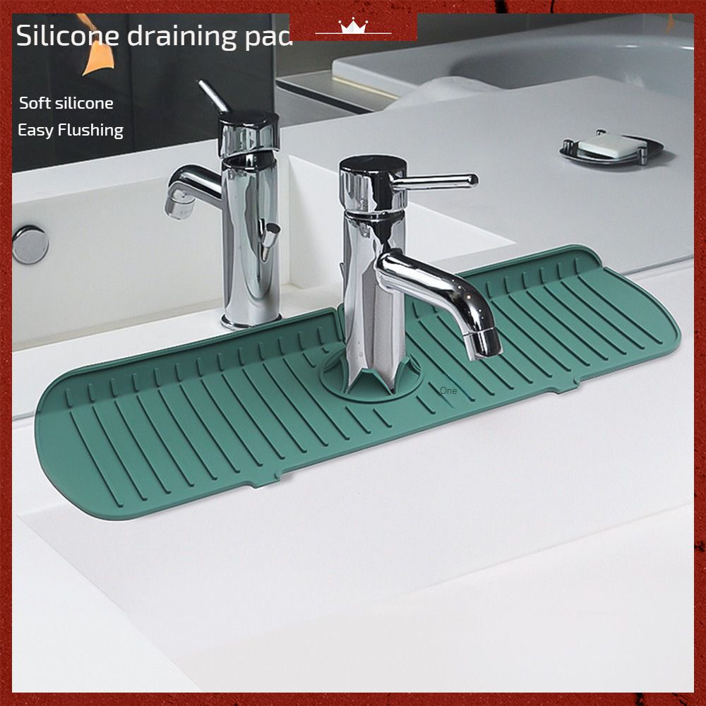 Thảm Silicone Gắn Vòi Nước Bồn Rửa Chén Chống Văng Nước