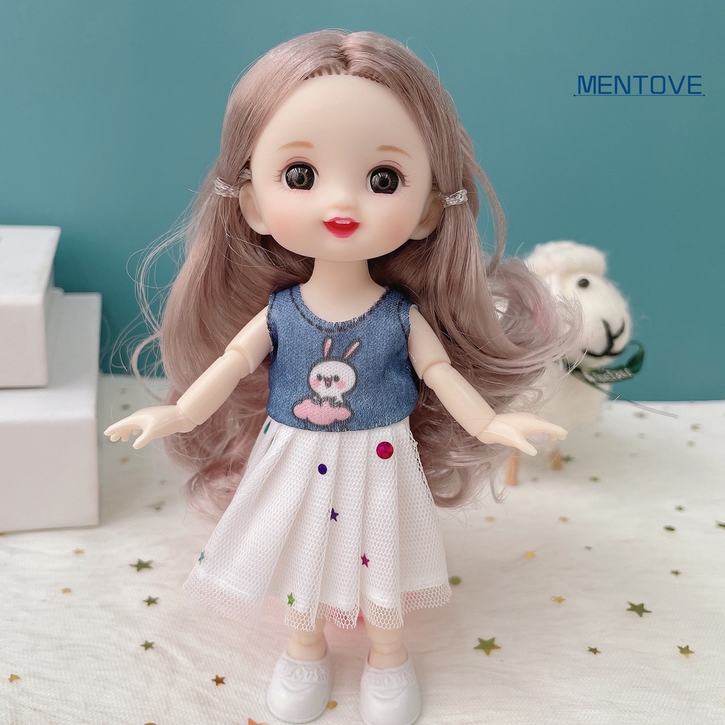 Búp Bê BJD [MT] Khớp Nối Có Thể Tháo Rời 17cm Mặt Nhám