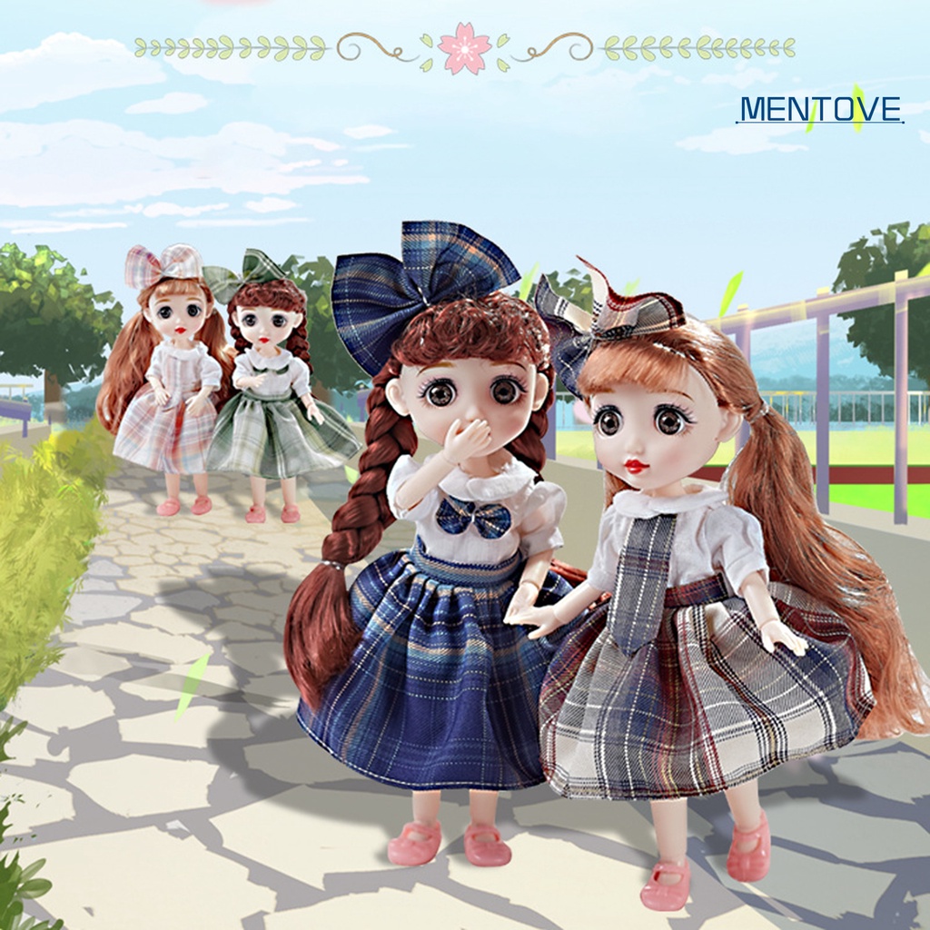 Búp Bê JK Mặc Đầm Nhám 24CM Biểu Tượng Cảm Xúc Đẹp Mắt