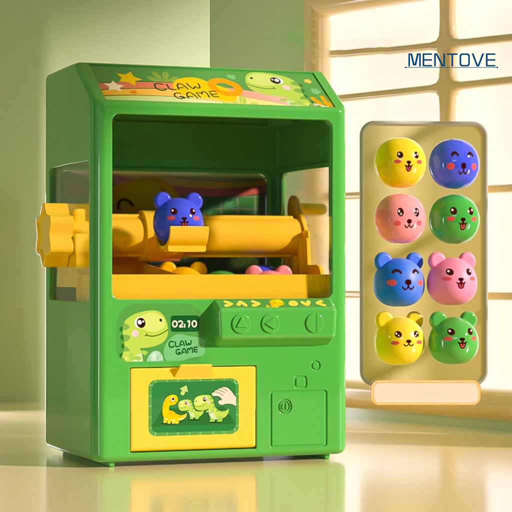 Máy Gắp Kẹo Mini Bằng Nhựa ABS Mềm Trong Suốt Có Nhạc Và Đèn Giải Trí Sáng Tạo Cho Bé Mẫu Giáo