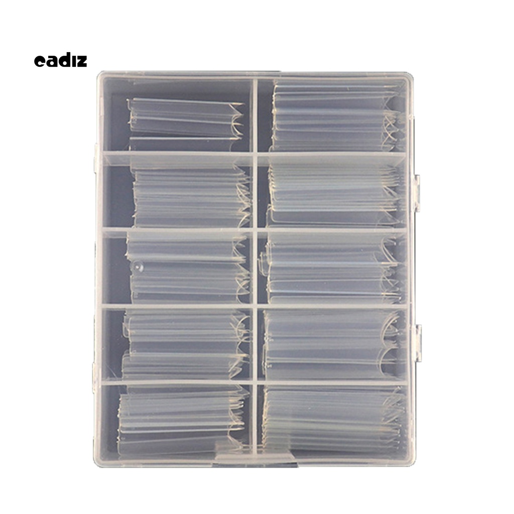 Hộp 100 Móng Tay Giả Bằng ABS Che Phủ Toàn Diện Trang Điểm Chuyên Nghiệp Cho Gia Đình