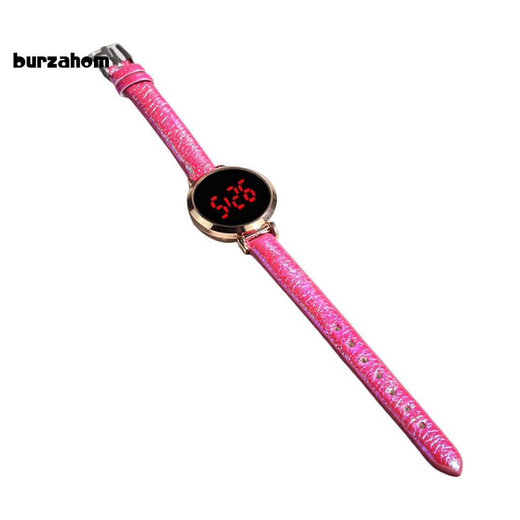 Đồng Hồ Điện Tử Đa Năng Chống Thấm Nước Màn Hình LED Tròn Cho Nữ