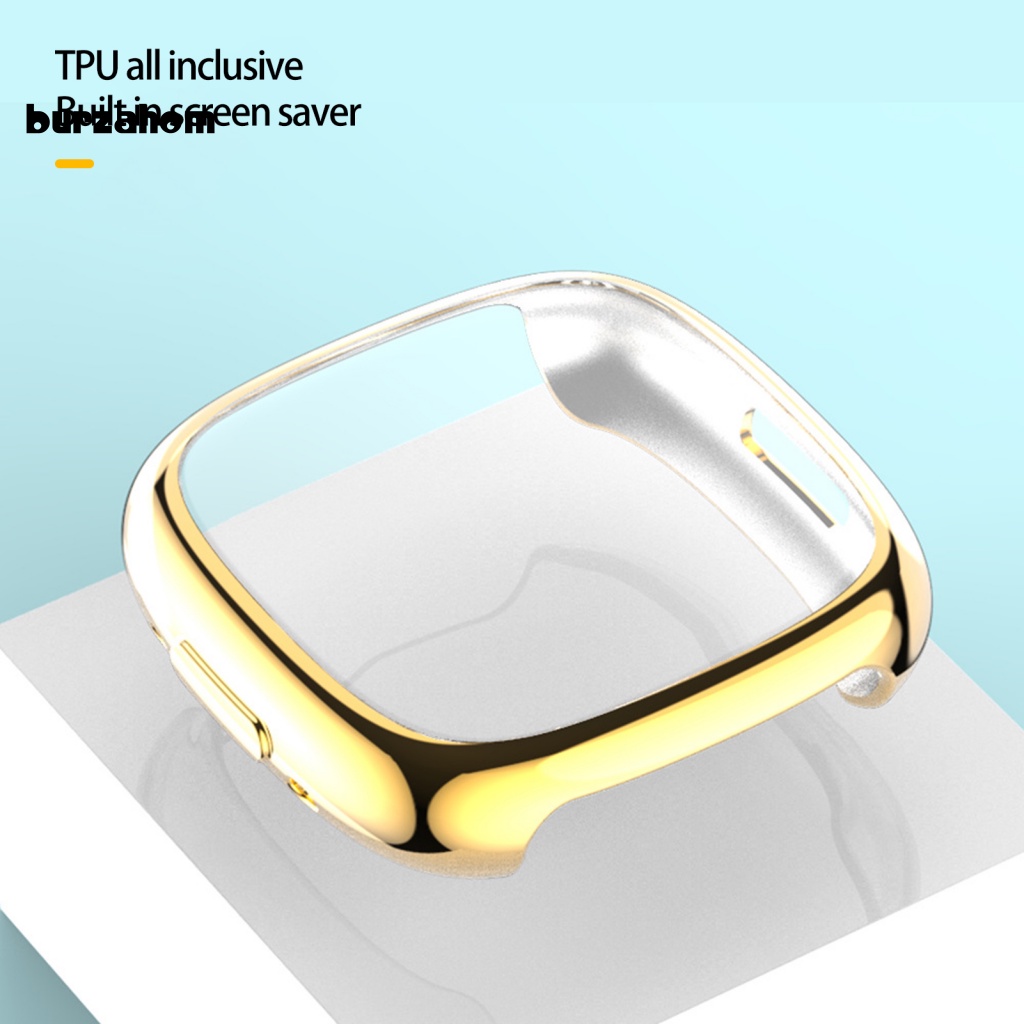 Ốp Bảo Vệ Bằng TPU Mạ Điện Chống Rơi Chống Bụi Cho Đồng Hồ Thông Minh Fitbit Versa4 / Sense2