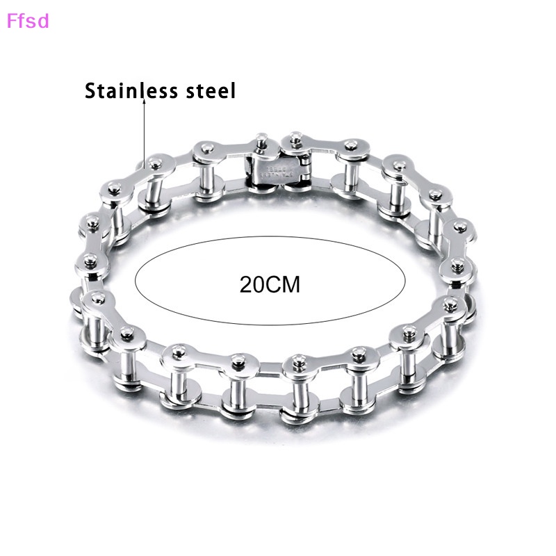 Vòng Tay Dây Xích Bằng Thép Không Gỉ Thời Trang Cho Nam