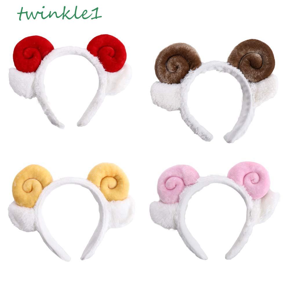 Băng Đô Lông Cừu Họa Tiết Hoạt Hình Phong Cách Hàn Quốc Xinh Xắn Cho Bé Gái