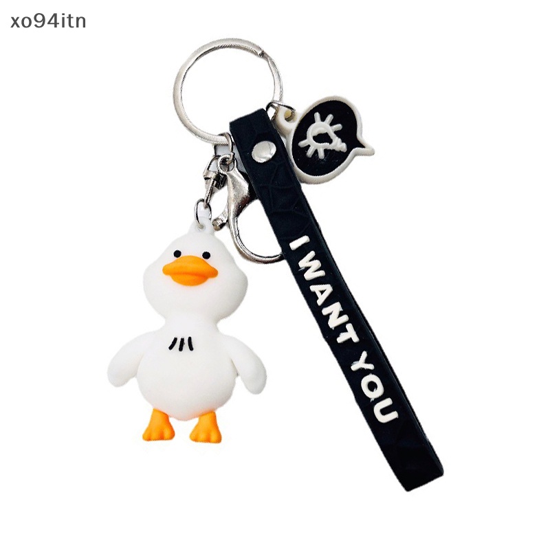 Móc Khóa Hình Vịt Con Dễ Thương Bằng PVC