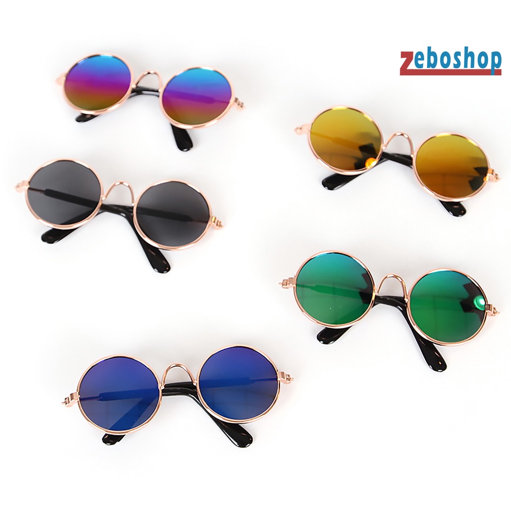 Zeboshop Kính Mát Gọng Mini AC Trong Suốt Thời Trang Cho Thú Cưng Chụp Ảnh