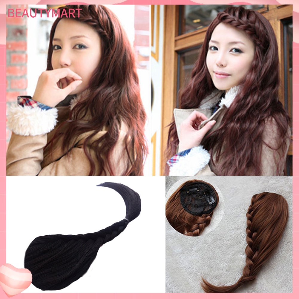 [beautymart] Tóc Giả Thắt Bím Kiểu Xương Cá Thủ Công Cho Cô Dâu