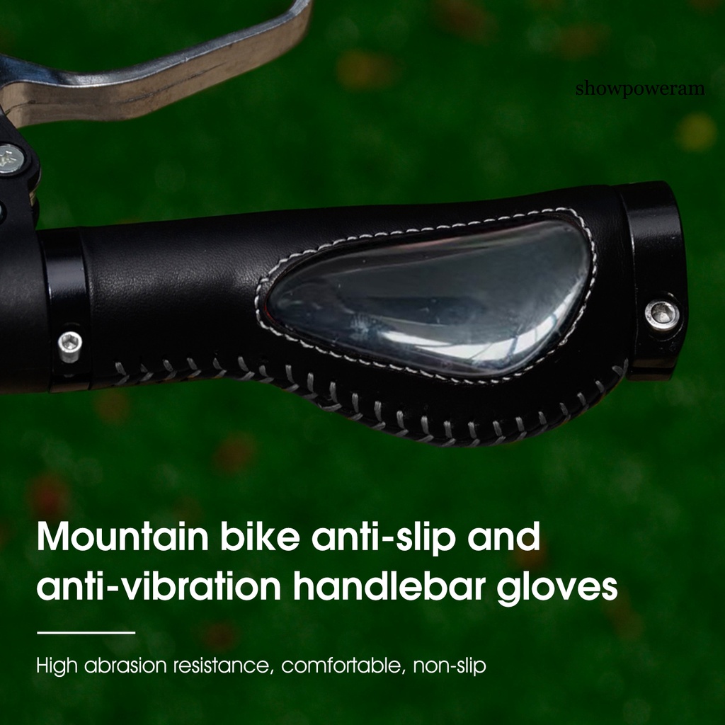 Set 2 Bọc Tay Lái Xe Đạp Leo Núi Bằng Da Bò Chống Trượt Thoải Mái
