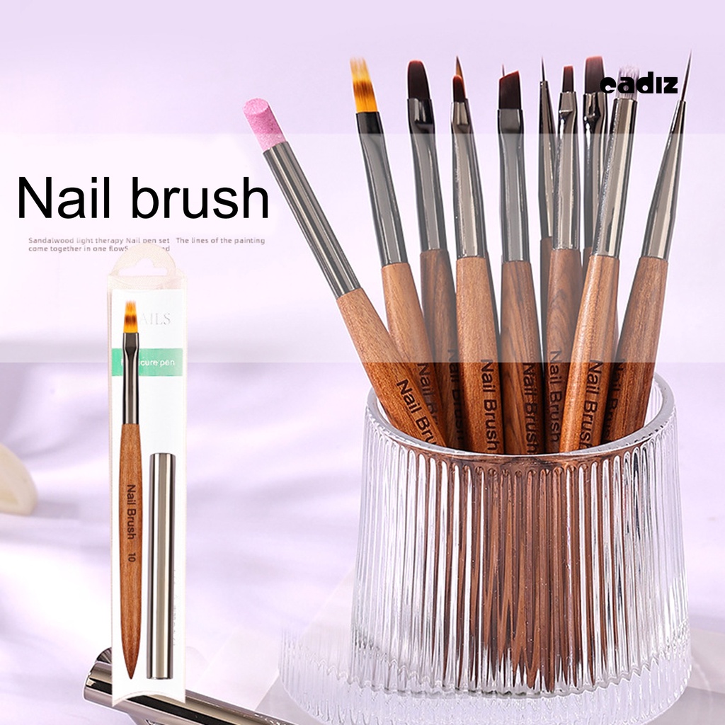 Cọ Vẽ Móng Tay Lông Mềm Không Đánh Dấu DIY Kèm Vỏ Đựng