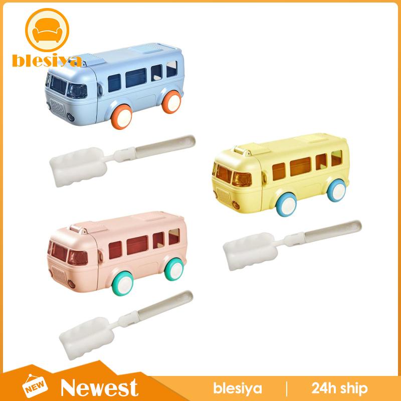 Bình Nước 500ml Hình Xe Buýt Hoạt Hình Dễ Thương Cho Bé