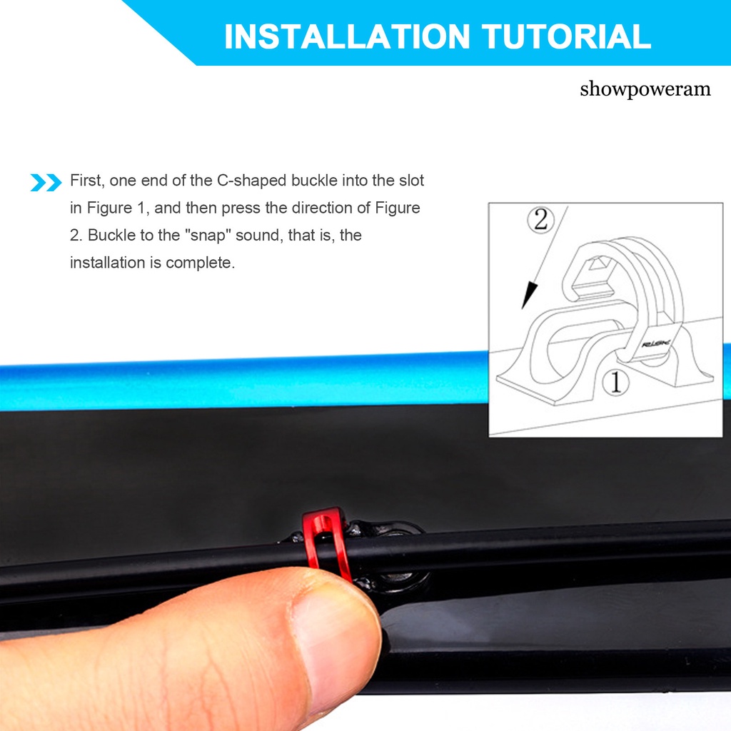 Set 10 Khóa Cài Chữ C SP-10 CNC Đơn Giản Chống Ăn Mòn Cài Đặt Dây Phanh Xe Đạp
