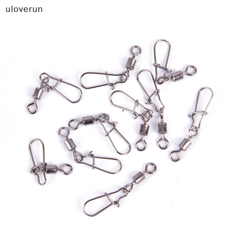 Uloverun Set 10 Móc Câu Cá Có Thể Xoay Được Tiện Lợi vn