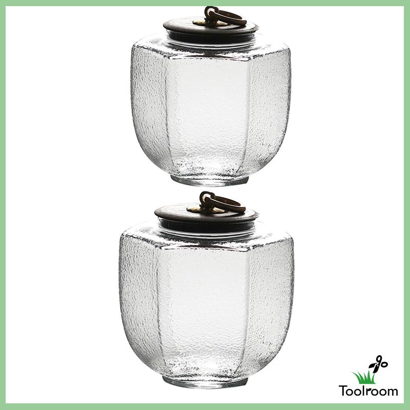 Hũ Thủy Tinh Tròn Đựng Trà / Thức Ăn Phong Cách Retro Cho Nhà Bếp / Phòng Ăn