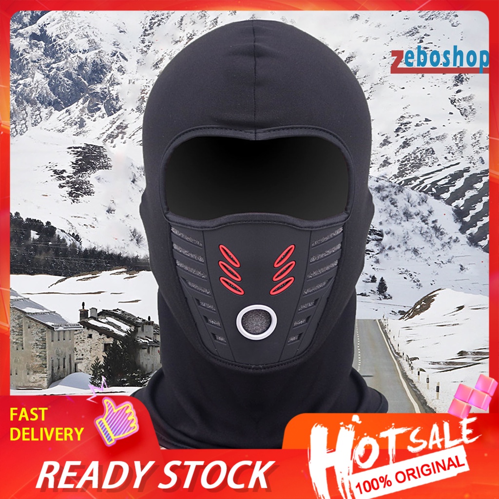 Mũ Balaclava Che Mặt Thoáng Khí Chống Bụi Giữ Ấm Mùa Đông Cho Nam Nữ Ốp