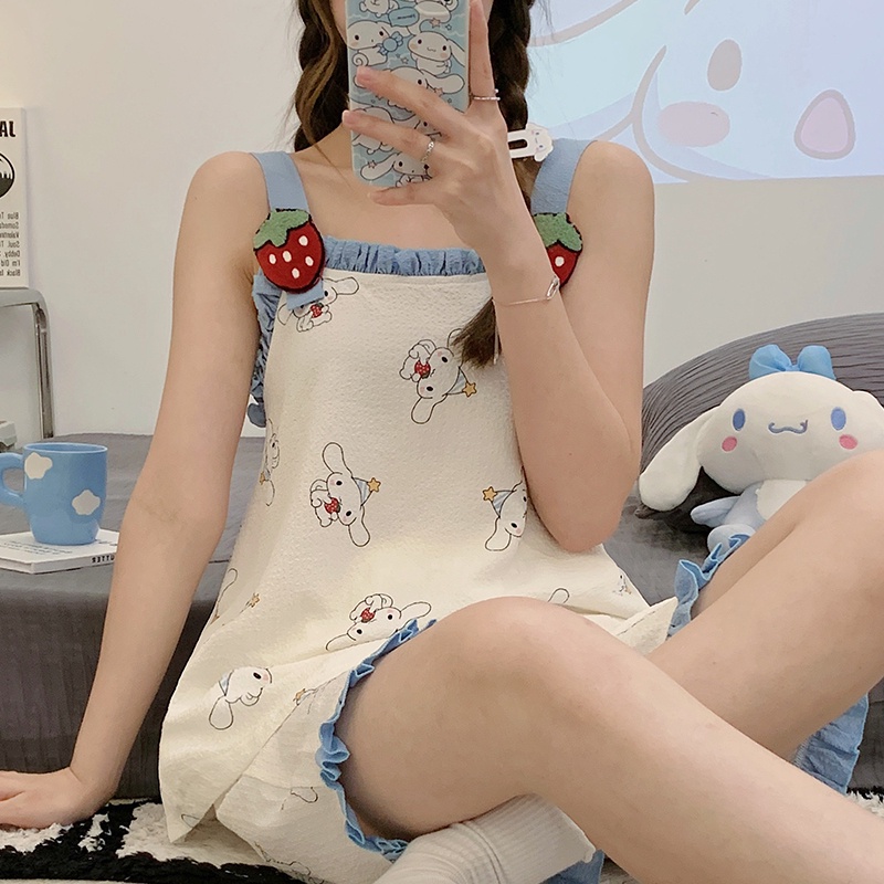 Ốp Điện Thoại Cotton Họa Tiết Hoạt Hình Dễ Thương Thời Trang Mùa Hè Cho Nữ