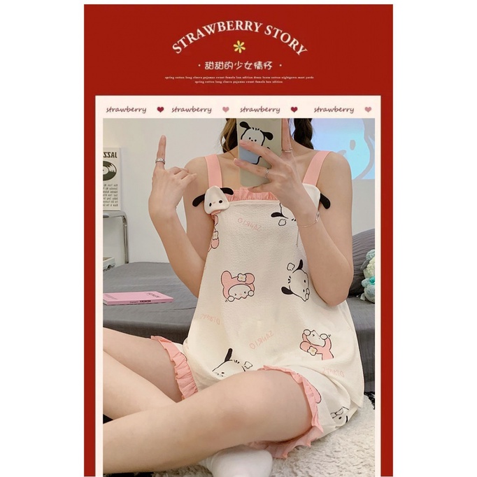 Ốp Điện Thoại Cotton Họa Tiết Hoạt Hình Dễ Thương Thời Trang Mùa Hè Cho Nữ