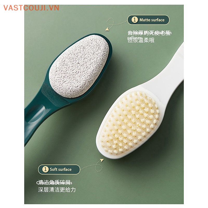 Bàn Chải Đá Tẩy Tế Bào Chết Cho Bàn Chân Có Tay Cầm Tiện Dụng
