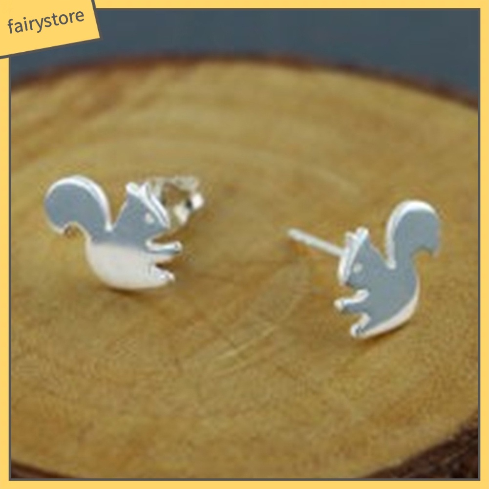 Đôi Khuyên Tai Hình Sóc Thời Trang Cho Nữ