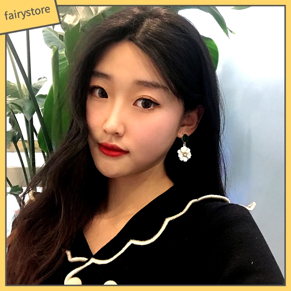 Bông Tai Hình Hoa Đính Đá Thời Trang Dành Cho Nữ