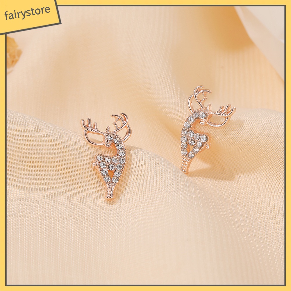 Bông Tai Hình Nai Sừng Tấm Thời Trang Dành Cho Nữ