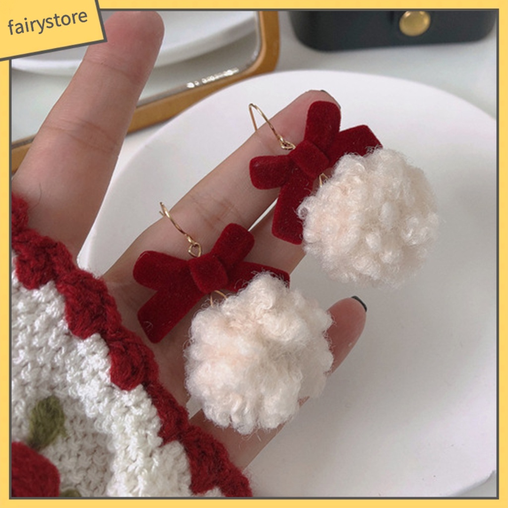 1 Đôi Bông Tai Hình Nơ Bằng Hợp Kim Dành Cho Nữ