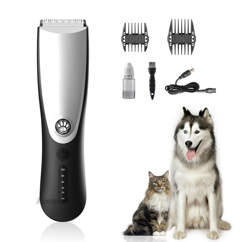 [Fenteer1] Bộ Tông Đơ Tỉa Lông Thú Cưng Di Động Có Thể Sạc Lại