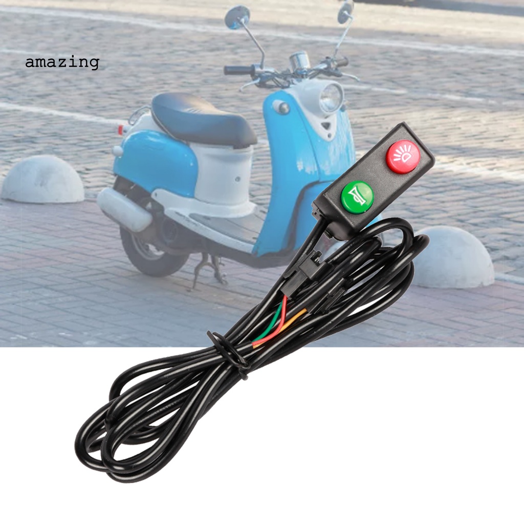 Công Tắc Đèn Và Còi Xe Đạp 2 Trong 1 Bằng Nhựa Trọng Lượng Nhẹ