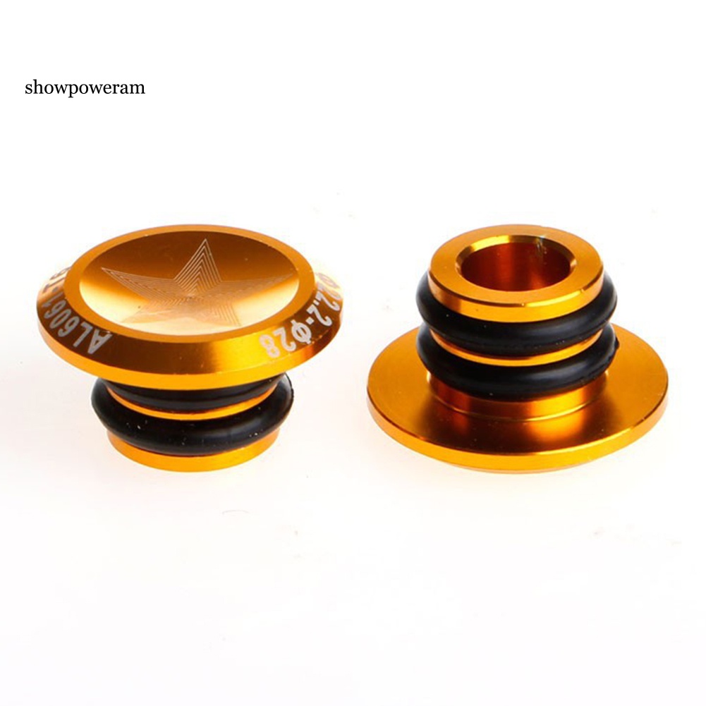 Set 2 Nút Gắn Tay Lái Xe Đạp Leo Núi Bằng Hợp Kim Nhôm