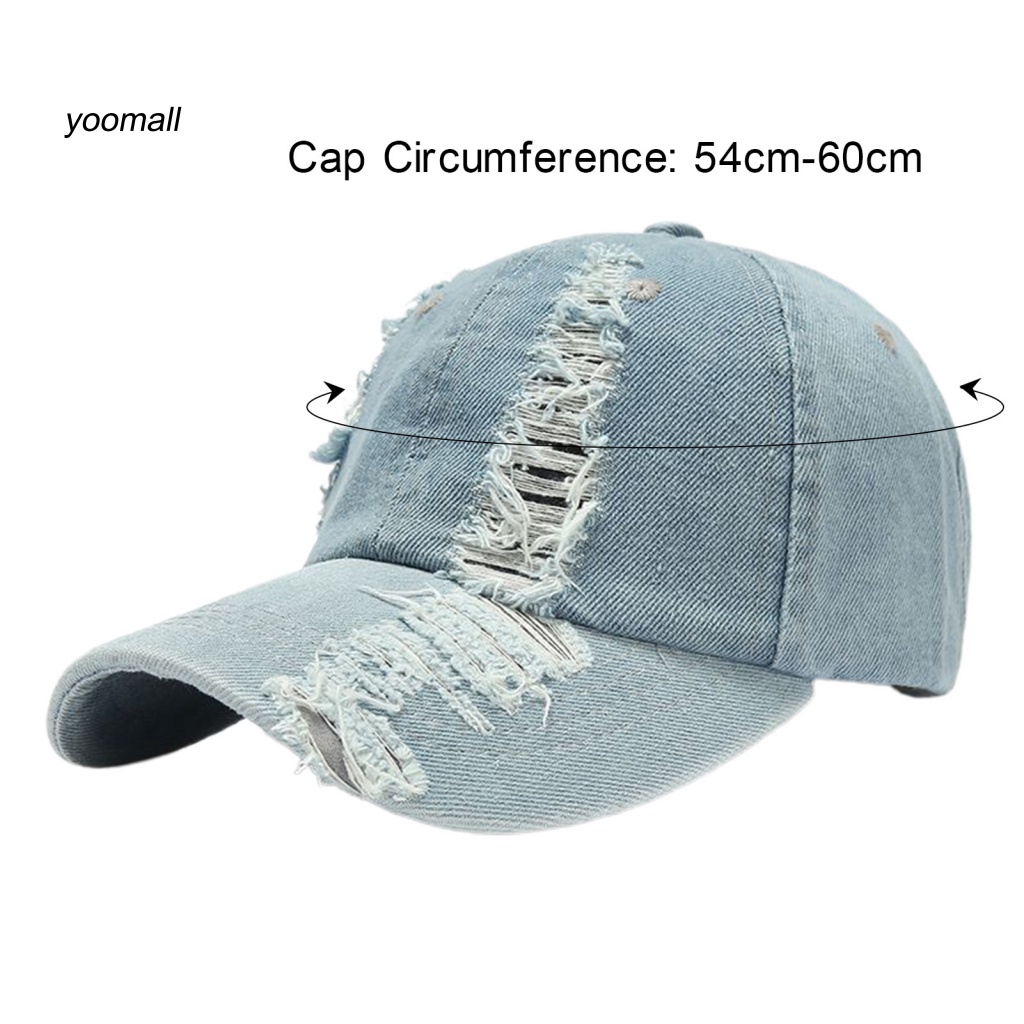 Mũ Lưỡi Trai Denim Màu Sắc Đơn Giản Phong Cách Hip Hop Cho Nam Và Nữ