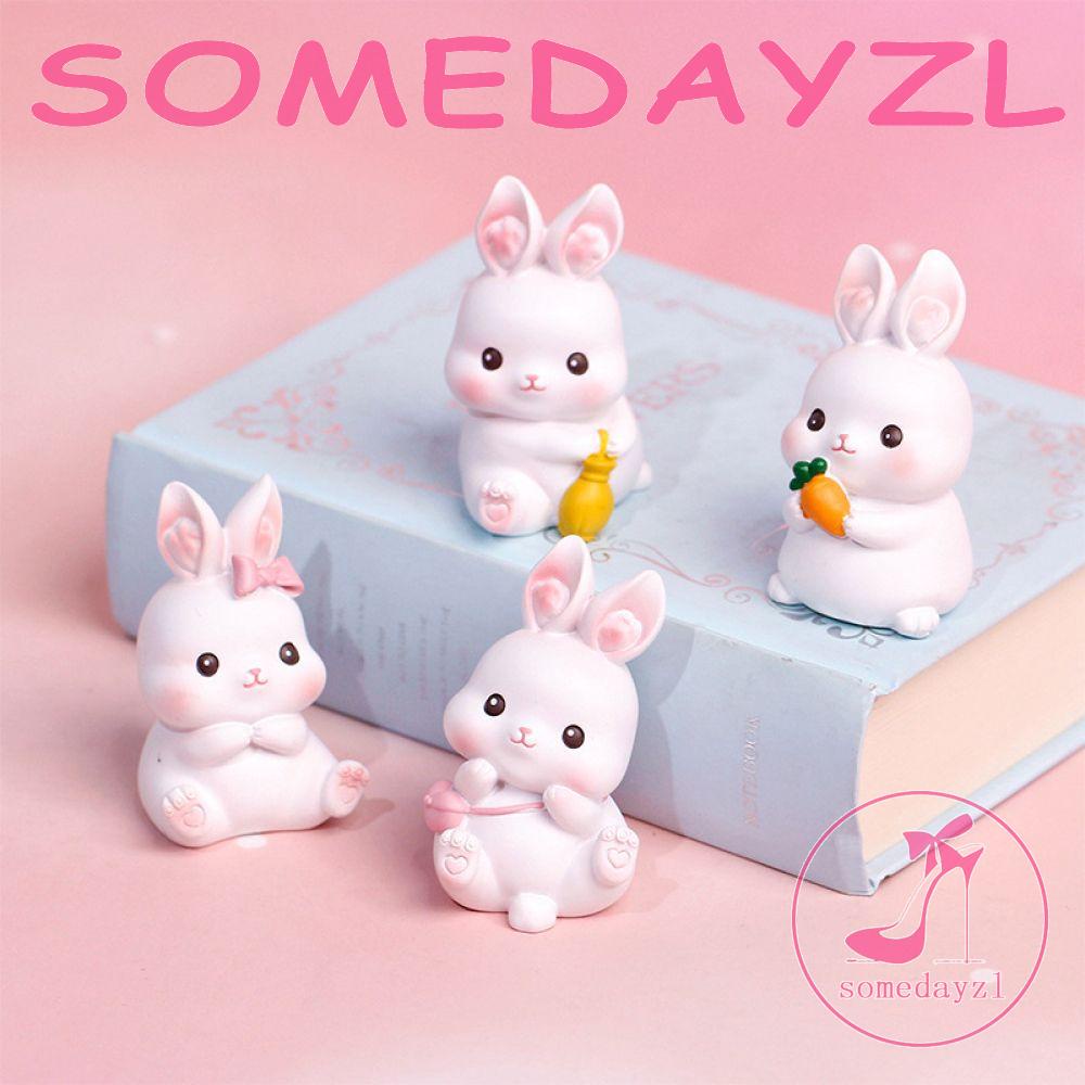 Mô Hình Đồ Chơi Chú Thỏ Phục Sinh Dễ Thương Trang Trí Nhà Cửa