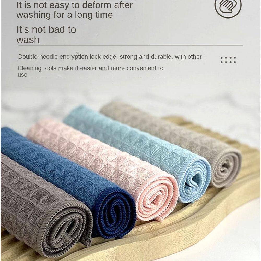Set 5 Khăn Lau Bếp Chống Dính Dầu Mỡ Thiết Kế Mới Tiện Lợi Dễ Sử Dụng