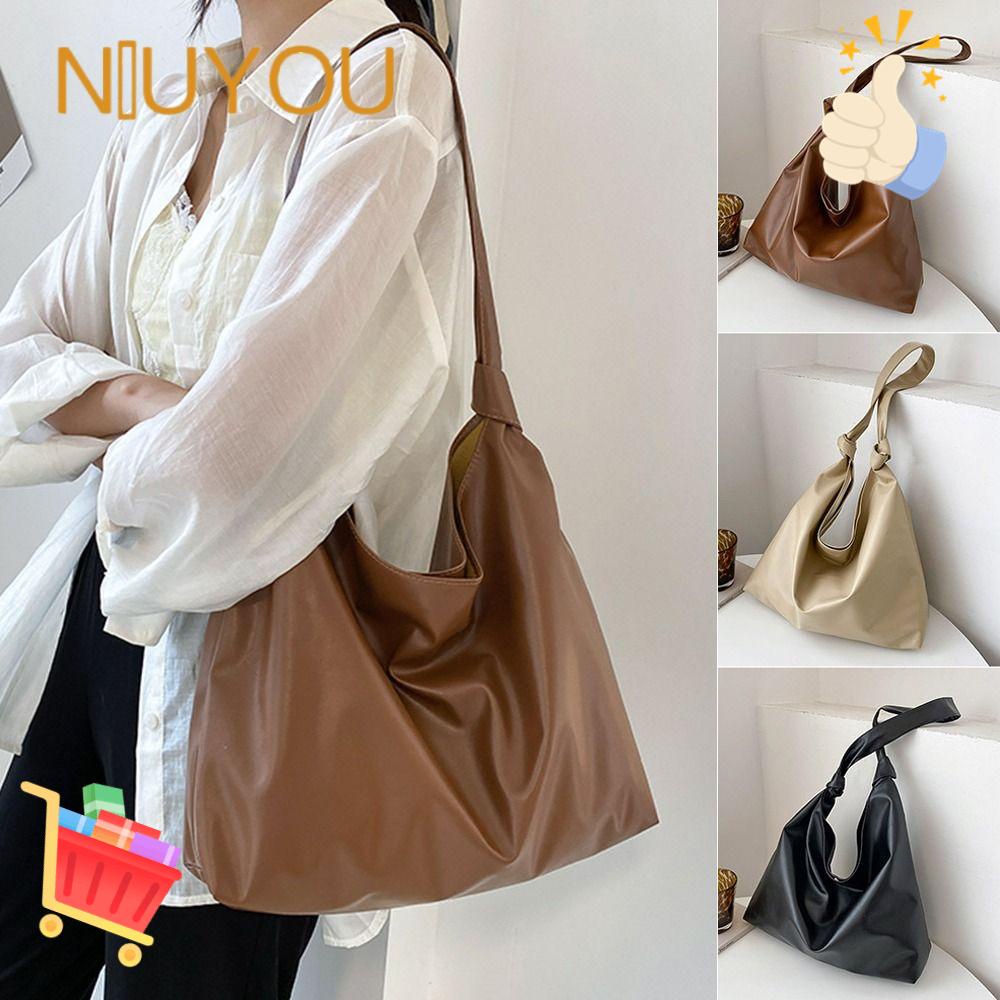 NIUYOU Túi Xách Da PU Đeo Vai Sức Chứa Lớn Thời Trang Cho Nữ
