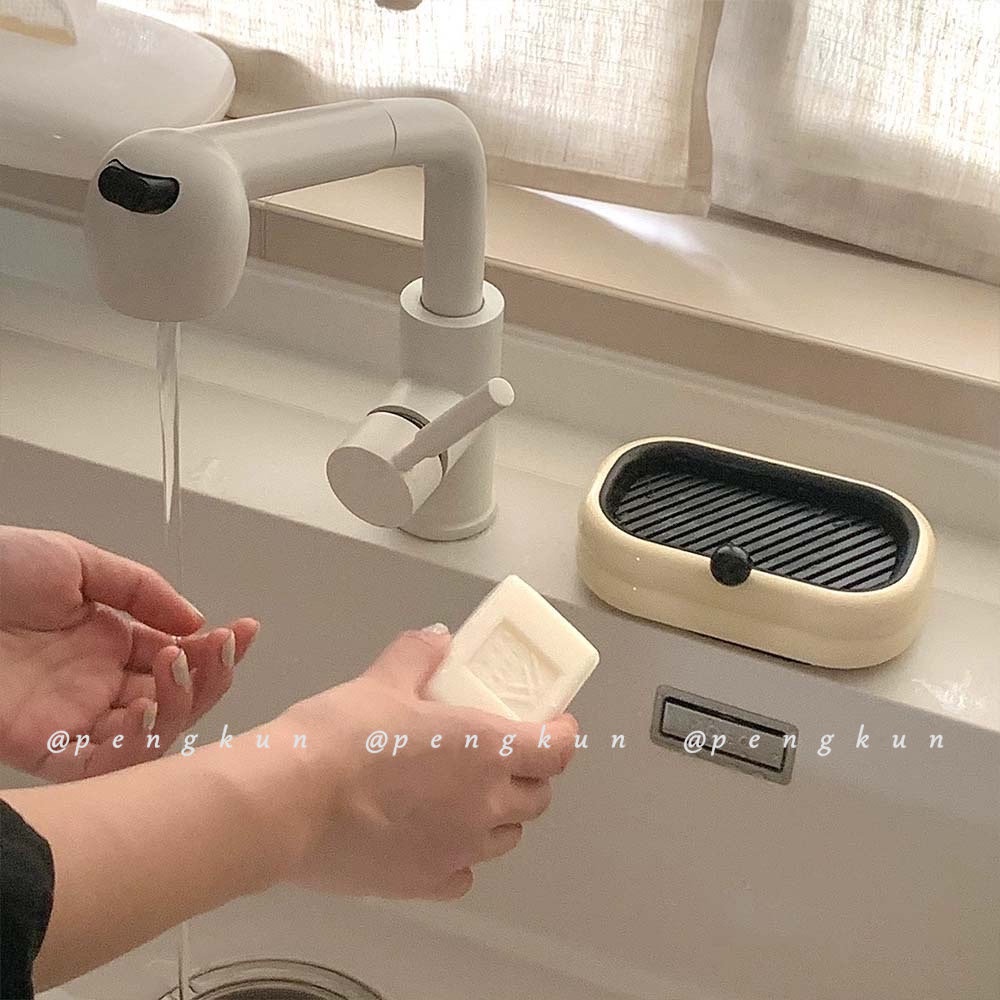 Khay Đựng Xà Phòng Hai Tầng Gắn Tường Không Cần Khoan Lỗ Tiện Dụng Cho Nhà Tắm / Nhà Vệ Sinh