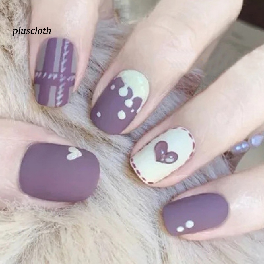 1 Bộ Móng Tay Giả Che Phủ Toàn Diện Cho Nữ