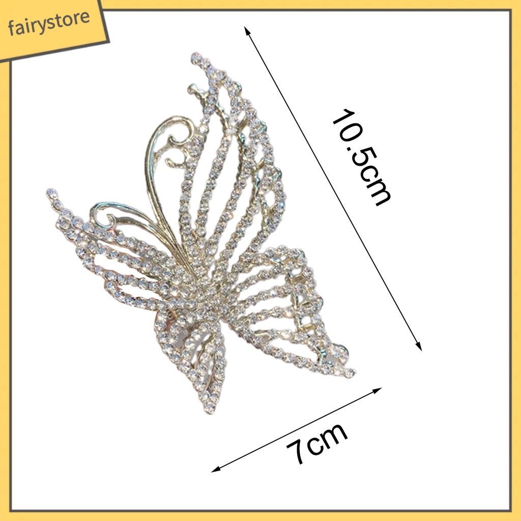 Kẹp Tóc Càng Cua Đính Đá Lấp Lánh Sang Trọng Siêu Bền