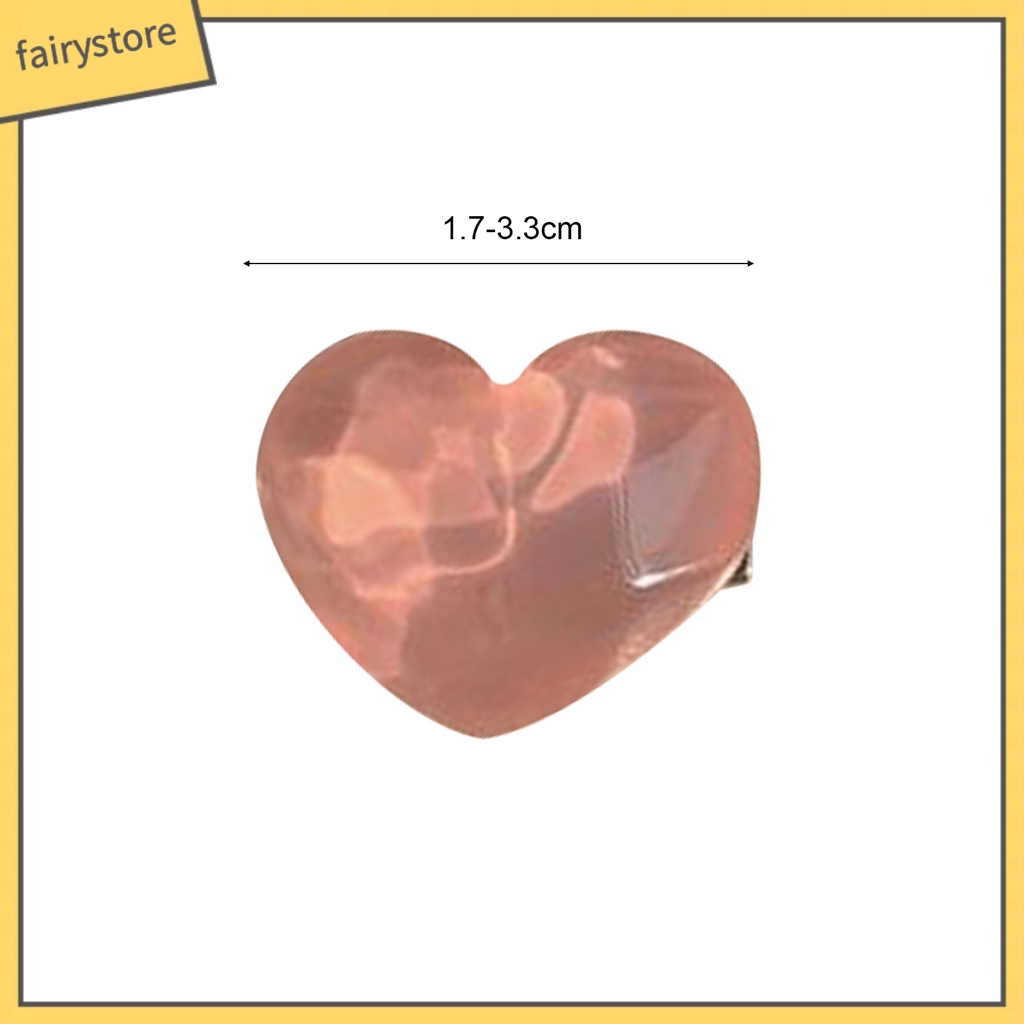 Kẹp Tóc Hình Quả Đào Bằng Thép Không Gỉ Gọn Nhẹ Tái Sử Dụng Được