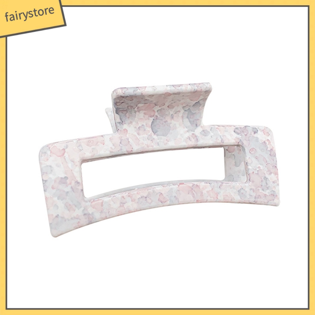 Kẹp Tóc Càng Cua Tạo Kiểu Tóc Có Răng Chống Gãy In Họa Tiết Phong Cách Vintage Thanh Lịch Dành Cho Nữ