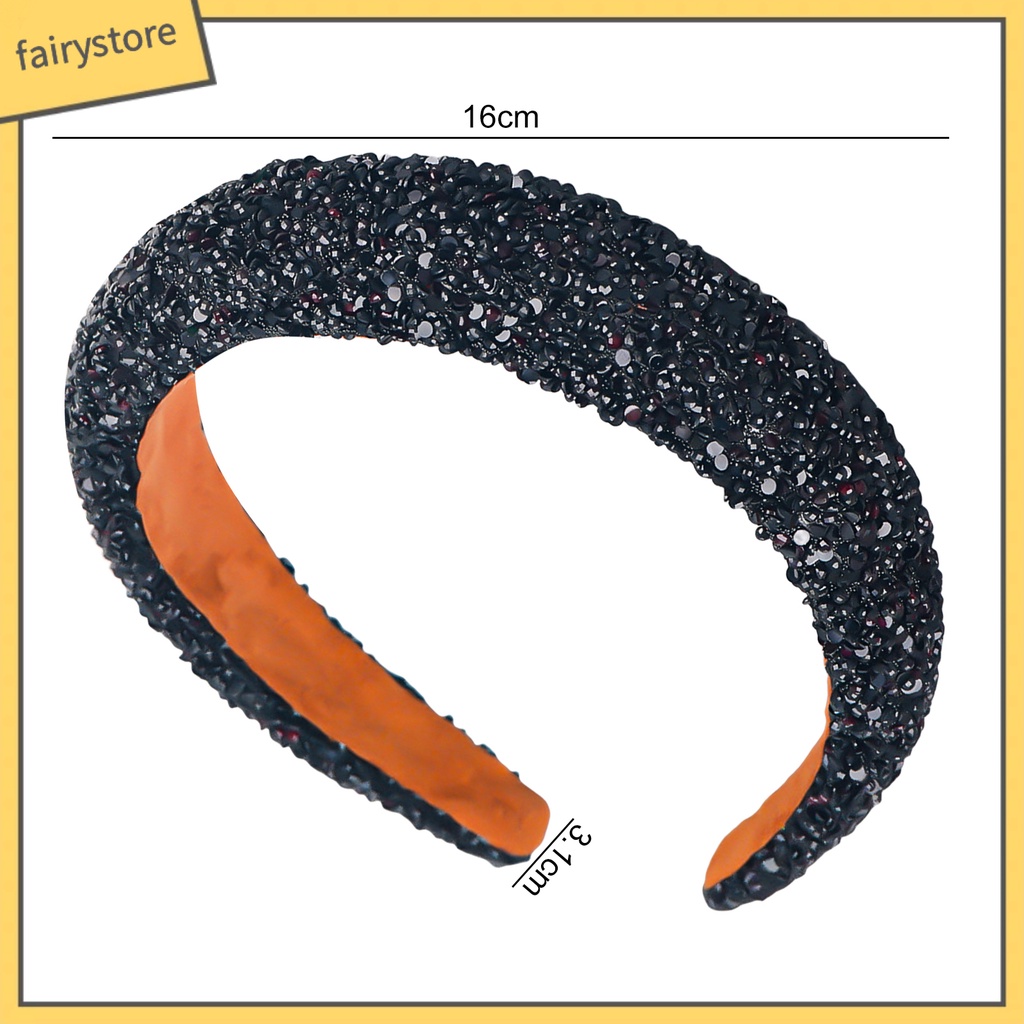 Băng Đô Cài Tóc Đính Đá Ngọc Trai Nhân Tạo Co Giãn Chống Trượt Phong Cách Cổ Điển Thời Trang Cho Nữ