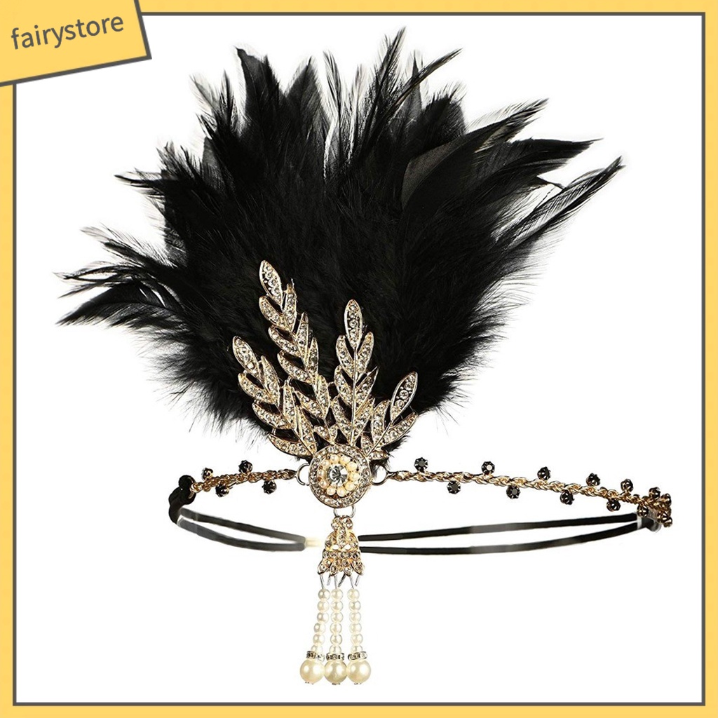 [FRO] Băng Đô Co Giãn Đính Ngọc Trai Giả Tua Rua Tinh Tế Chống Trượt Đa Năng Làm Quà Tặng Chụp Ảnh Cho Nữ