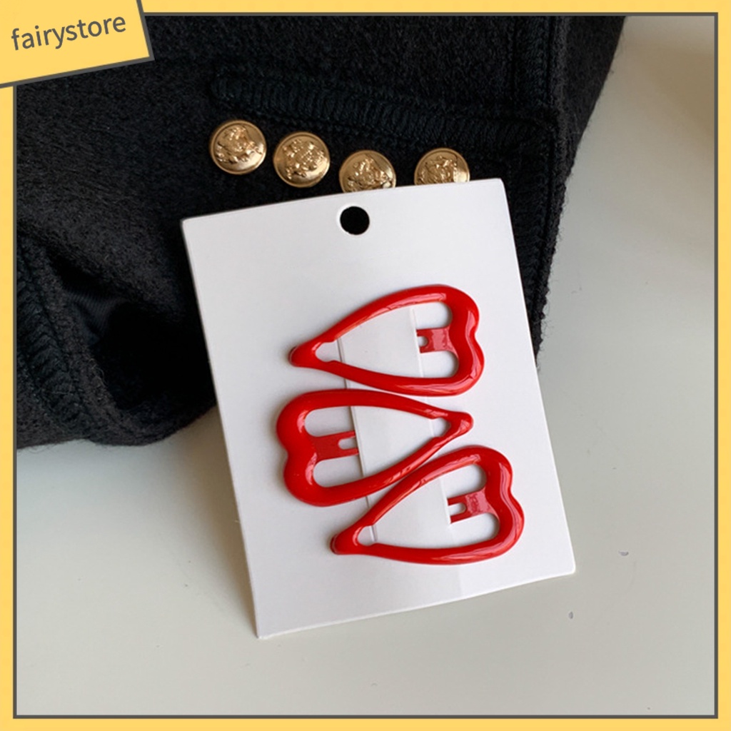 Set 2 / 3 Kẹp Tóc Hình Ngôi Sao / Trái Tim Phong Cách Trung Hoa Mừng Năm Mới Cho Bé Gái