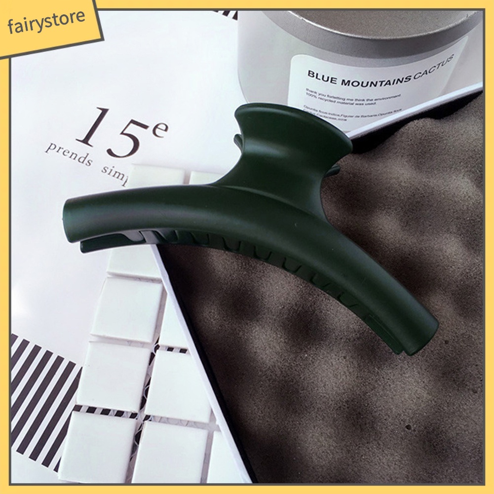 1 Kẹp Tóc Càng Cua Màu Trơn Cỡ Lớn Thời Trang Cho Nữ